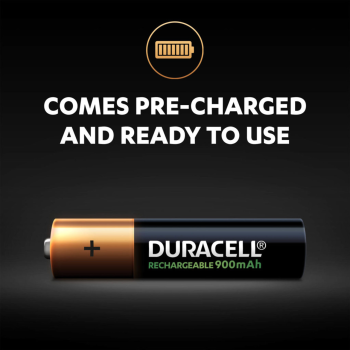 Duracell Rechargeable AAA Batteries 900mah 4pcs Duracell Rechargeable AAA Batteries 900mah 4pcs