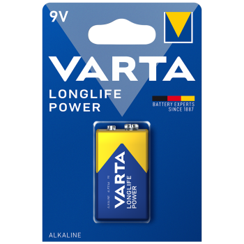 Varta Alkaline 9V 1pcs Longlife Power Varta Alkaline 9V 1pcs Longlife Power