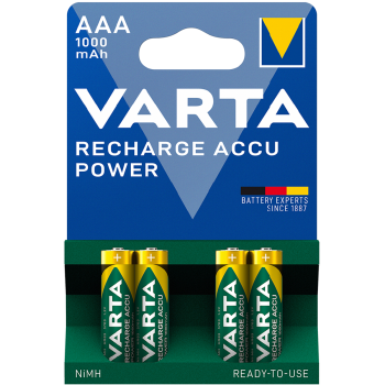 Varta Rechargeable AAA Batteries 1000mah 4pcs Varta Rechargeable AAA Batteries 1000mah 4pcs