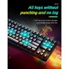 Thunderobot KG3089R Black Mechanical Gaming Keyboard 89 Blue Switch Keys