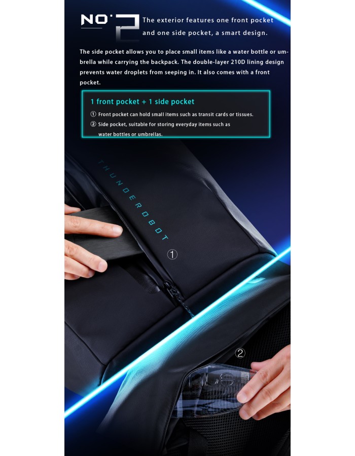 Thunderobot Dark Warrior 15/6 Laptop Backpack