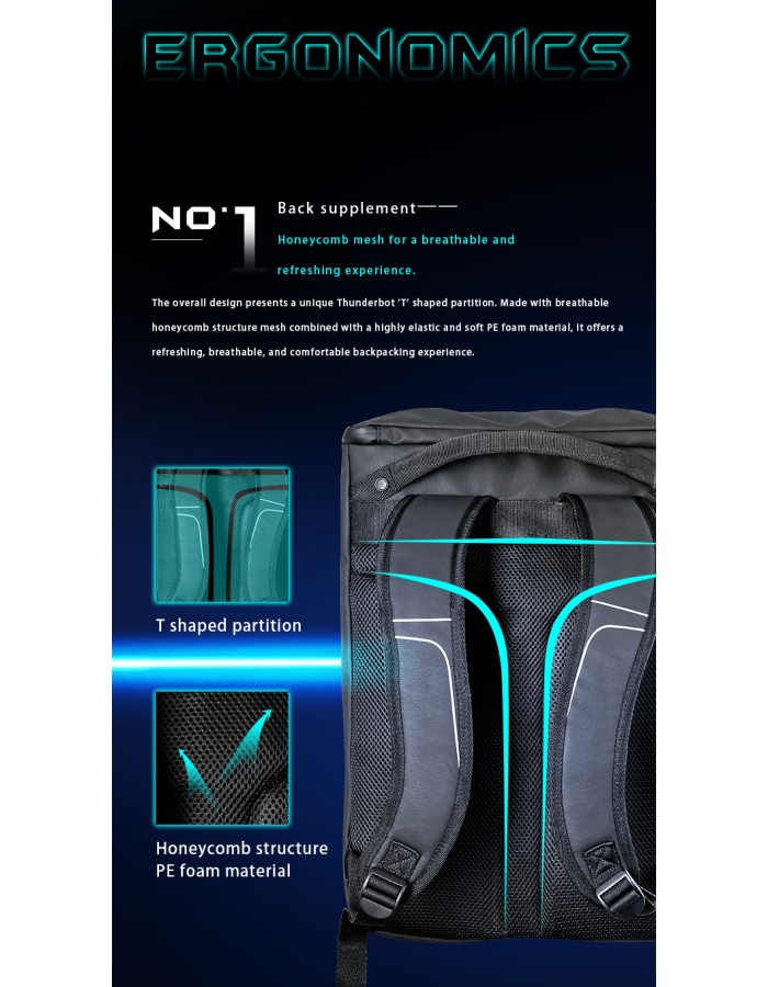 Thunderobot Dark Warrior 15/6 Laptop Backpack