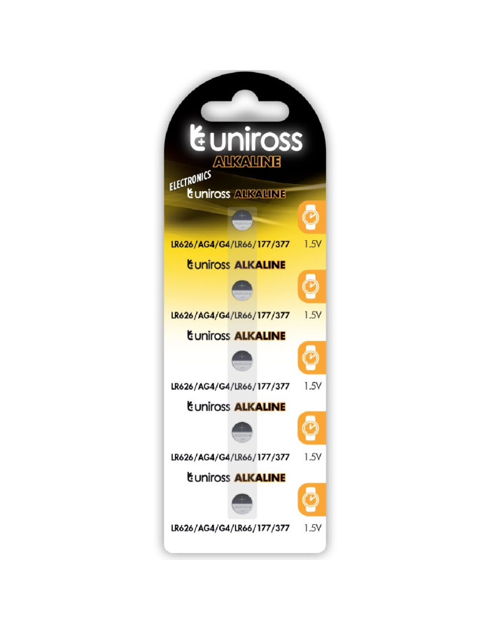 Uniross Alkaline-Coin LR626 AG4 LR66 Battery (10pack)