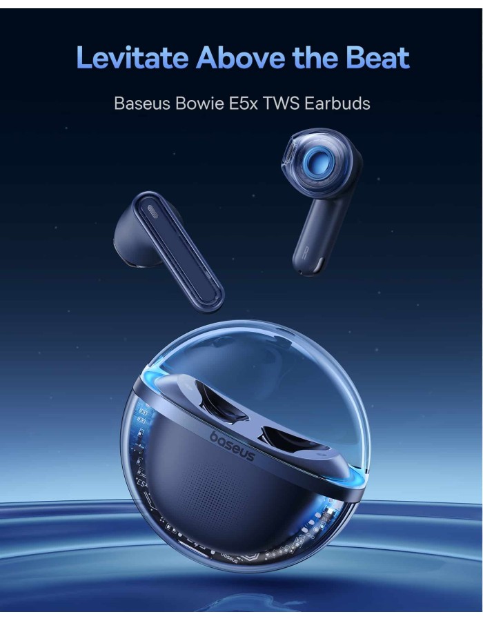 Baseus Headphones In Ear TWS Bowie E5x Black Baseus Headphones In Ear TWS Bowie E5x Black