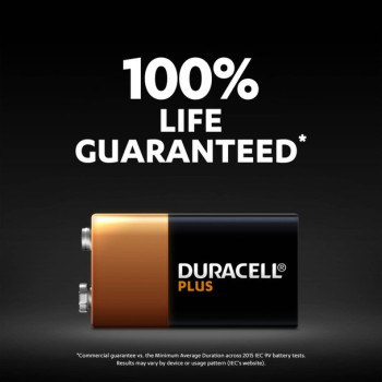 Duracell Alkaline 9V 1pc Battery Plus