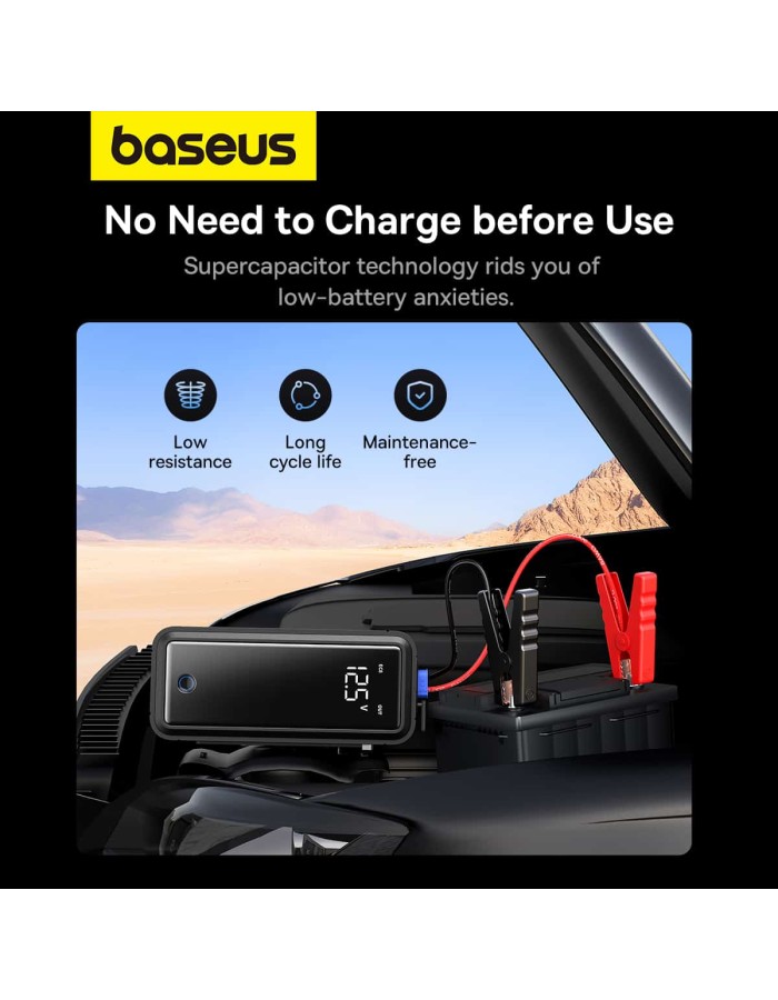 Baseus Car Jump Start Booster 3000A SUPERCAPACITOR Baseus Car Jump Start Booster 3000A SUPERCAPACITOR