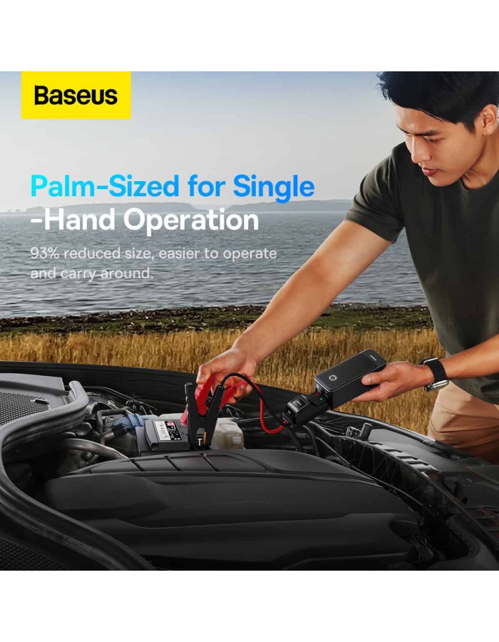 Baseus Car Jump Start Booster & Powerbank 6000mAh 600A ALPHA Black