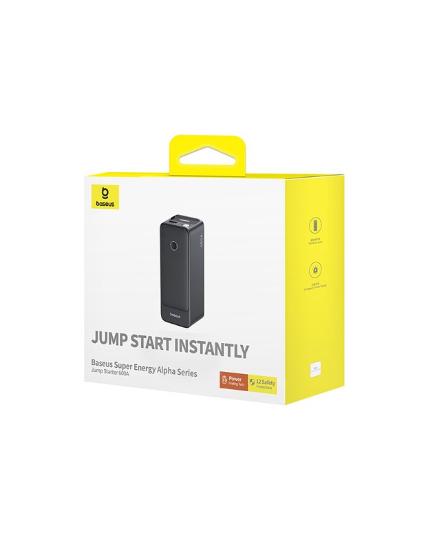 Baseus Car Jump Start Booster & Powerbank 6000mAh 600A ALPHA Black