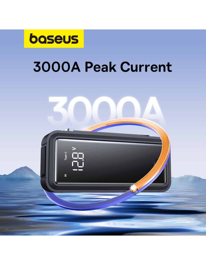 Baseus Car Jump Start Booster 3000A SUPERCAPACITOR Baseus Car Jump Start Booster 3000A SUPERCAPACITOR