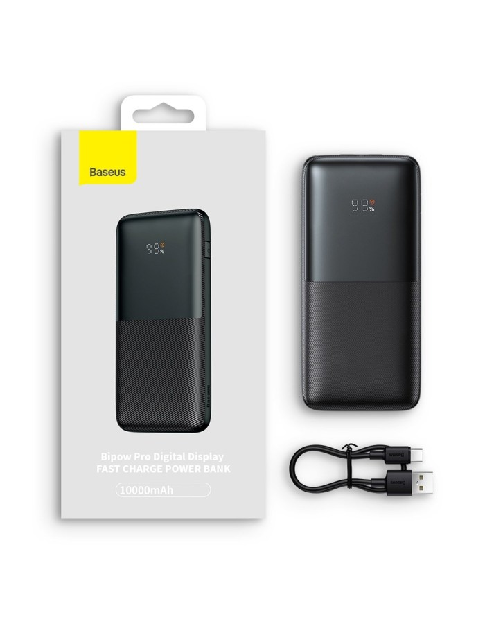 Baseus Powerbank 20W 10000mAh Display Bipow Pro Black Baseus Powerbank 20W 10000mAh Display Bipow Pro Black