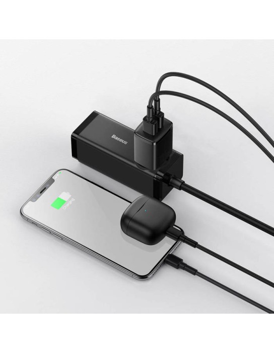 Baseus Charger Wall 10.5W 2xUSB-A EU Black Baseus Charger Wall 10.5W 2xUSB-A EU Black