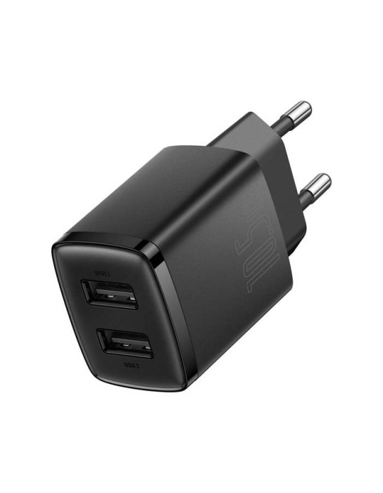 Baseus Charger Wall 10.5W 2xUSB-A EU Black Baseus Charger Wall 10.5W 2xUSB-A EU Black