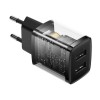 Baseus Charger Wall 10.5W 2xUSB-A EU Black Baseus Charger Wall 10.5W 2xUSB-A EU Black