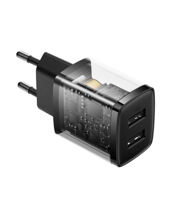 Baseus Charger Wall 10.5W 2xUSB-A EU Black Baseus Charger Wall 10.5W 2xUSB-A EU Black