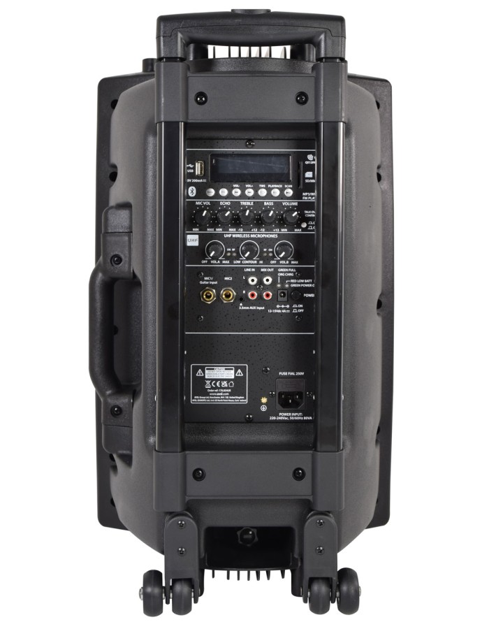 QTX QX12PA-Plus Portable PA 12'' BT/USB/UHF Mic 178.854UK