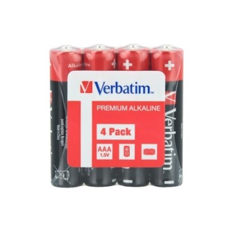 Verbatim Alkaline AAA 4pcs Batteries (Wrap)