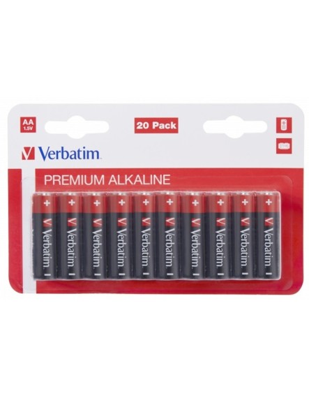 Verbatim Alkaline AA 20pcs Batteries Verbatim Alkaline AA 20pcs Batteries