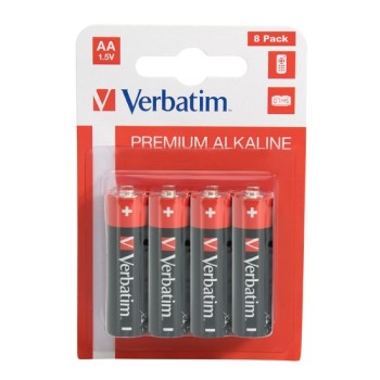 Verbatim Alkaline AA 8pcs Batteries