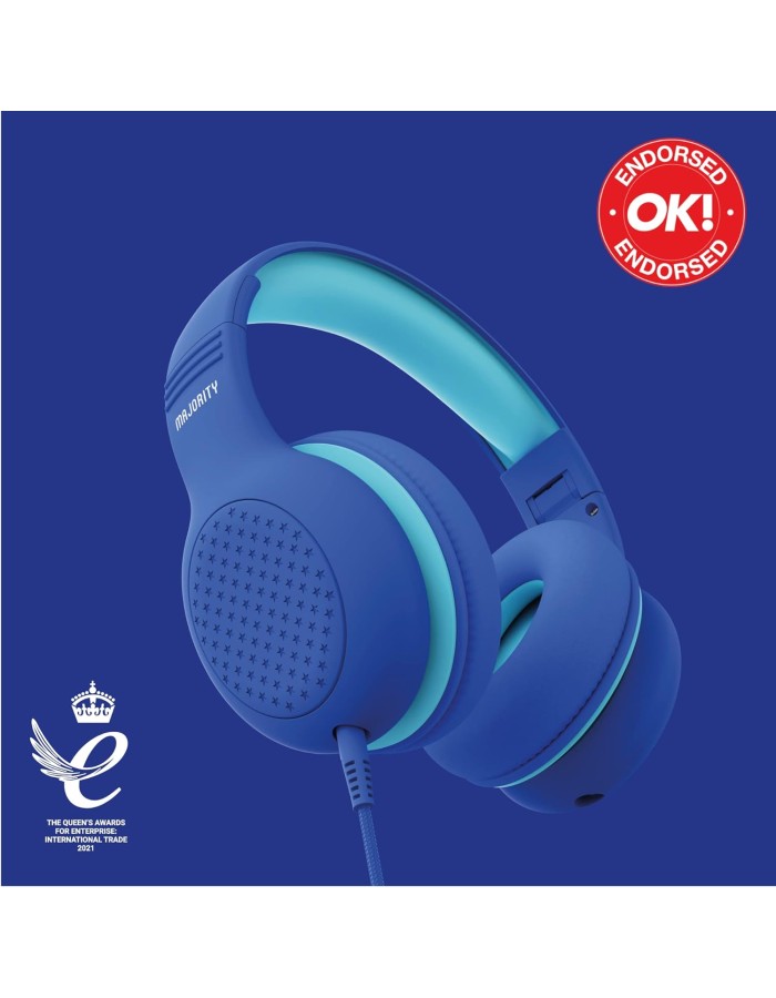 Majority SUPERSTAR Kids Over Ear Headphones Blue