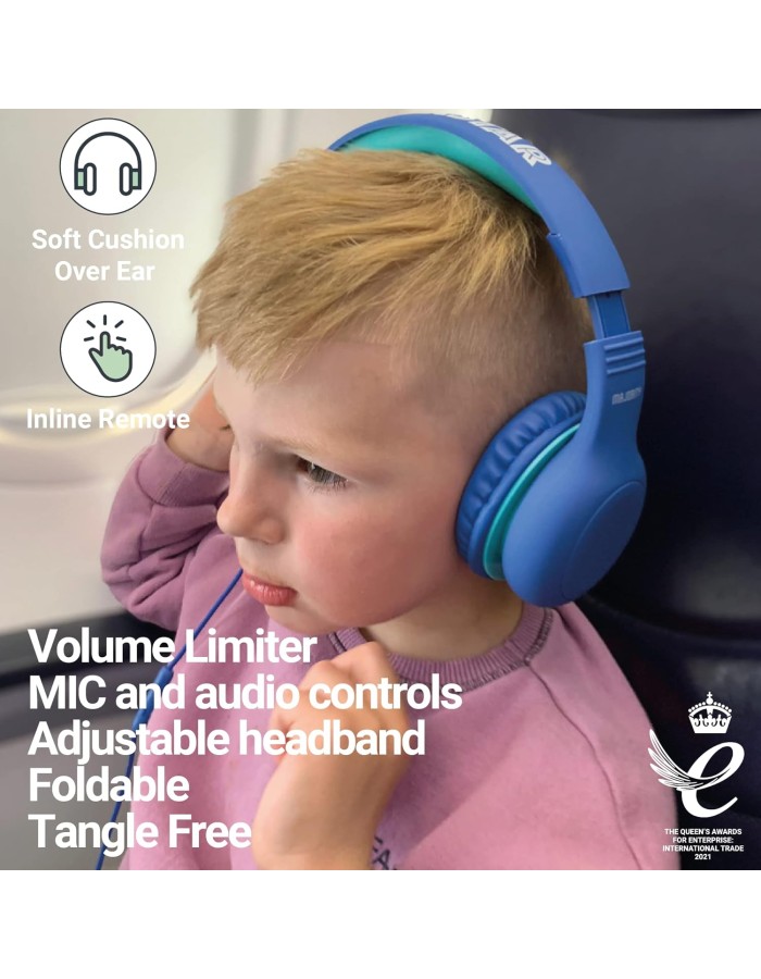 Majority SUPERSTAR Kids Over Ear Headphones Blue