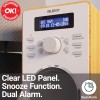 Majority BARTON FM/DAB Radio with Dual Alarm & LED Display (Walnut) Majority BARTON FM/DAB Radio with Dual Alarm & LED Display (Walnut)