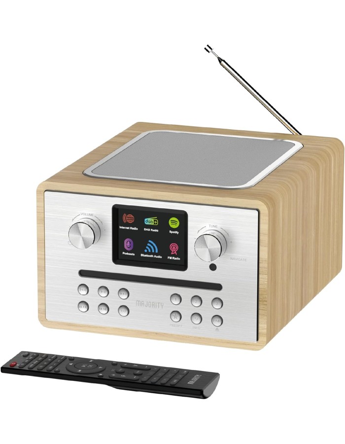 Majority HOMERTON 2 Mini HiFi with FM Radio, CD Player, Bluetooth, USB & Internet Radio Majority HOMERTON 2 Mini HiFi with FM Radio, CD Player, Bluetooth, USB & Internet Radio