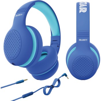 Majority SUPERSTAR Kids Over Ear Headphones Blue Majority SUPERSTAR Kids Over Ear Headphones Blue