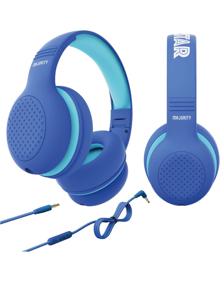 Majority SUPERSTAR Kids Over Ear Headphones Blue