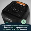 Majority P300 Portable Karaoke Speaker 300W Bluetooth USB FM Wired Mic Majority P300 Portable Karaoke Speaker 300W Bluetooth USB FM Wired Mic