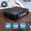 Majority KNAPWELL Bedside FM/DAB Radio Clock with Dual Alarm Bluetooth & USB Phone Charging Majority KNAPWELL Bedside FM/DAB Radio Clock with Dual Alarm Bluetooth & USB Phone Charging