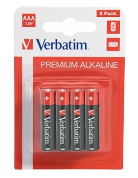 Verbatim Alkaline AAA 8pcs Batteries