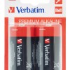 Verbatim Alkaline D 2pcs Batteries