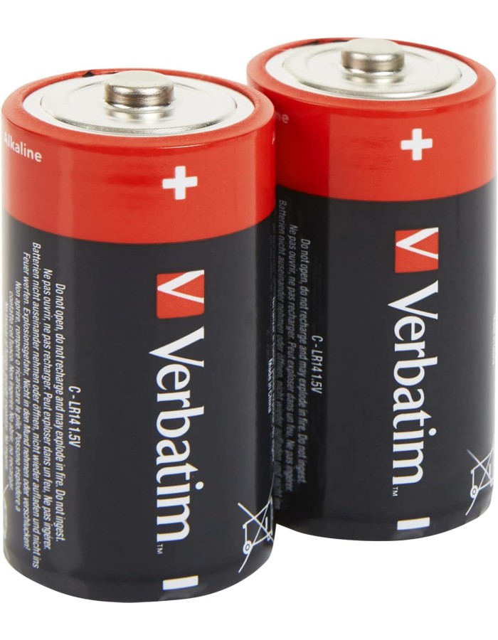Verbatim Alkaline C 2pcs Batteries