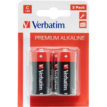 Verbatim Alkaline C 2pcs Batteries