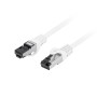 Lanberg Patch Cable CAT8.1 S/FTP CU LSZH 0.5m White