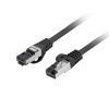 Lanberg Patch Cable CAT8.1 S/FTP CU LSZH 1.0m Black Lanberg Patch Cable CAT8.1 S/FTP CU LSZH 1.0m Black