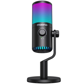 Maono DM30RGB Desktop Condenser Microphone with Controllable Lights