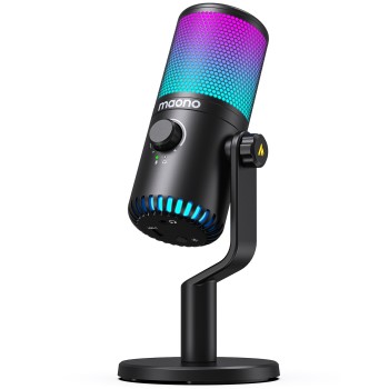 Maono DM30RGB Desktop Condenser Microphone with Controllable Lights