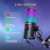 Maono DM30RGB Desktop Condenser Microphone with Controllable Lights Maono DM30RGB Desktop Condenser Microphone with Controllable Lights