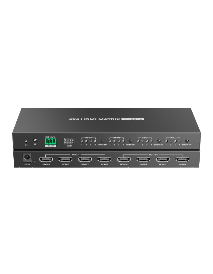 Lenkeng HDMI Matrix Switch 4x4 4K60Hz LKV424
