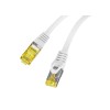 Lanberg Patch Cable CAT6A S/FTP CU LSZH 0.5m Grey