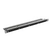 Lanberg Patch Panel 24-Port 0.5U 19" CAT6 UTP Black