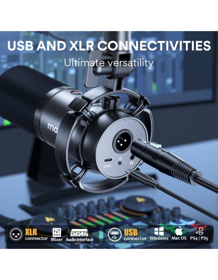 Maono PD200X USB/XLR Professional Dynamic Microphone Maono PD200X USB/XLR Professional Dynamic Microphone
