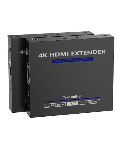 Lenkeng HDMI Extender over Ethernet 70M 4K POC IR Loop LKV565P