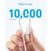 Anker Mobile Cable USB C to MFI 0.9m 322 White
