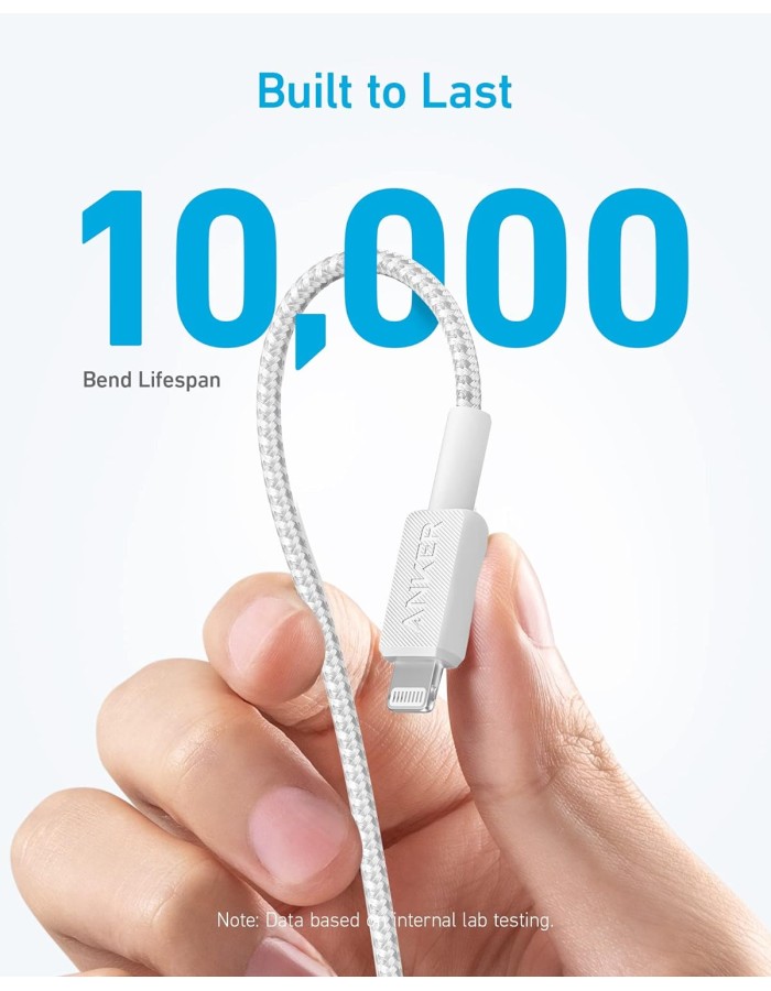 Anker Mobile Cable USB C to MFI 0.9m 322 White