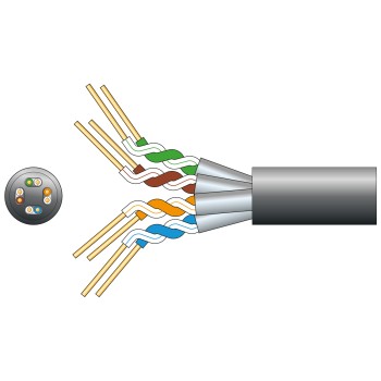 Mercury CAT6A FTP Outdoor Network Cable OFC 305m Grey 808.034UK Mercury CAT6A FTP Outdoor Network Cable OFC 305m Grey 808.034UK