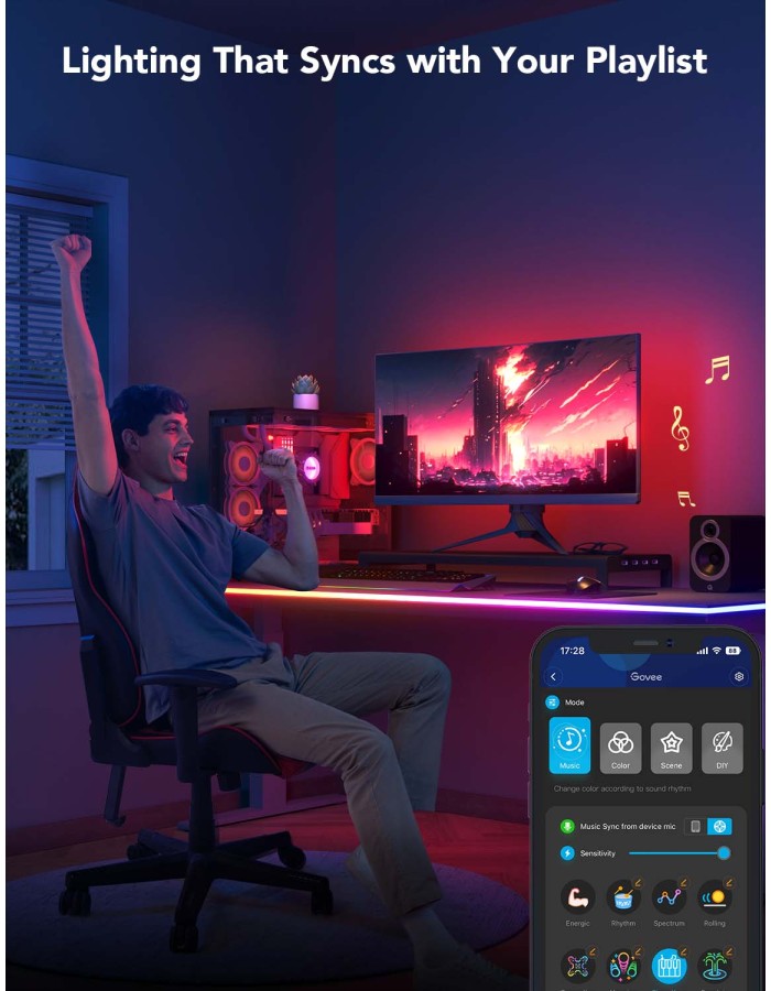 Govee Gaming Neon Table Light 3m H61C3 Govee Gaming Neon Table Light 3m H61C3