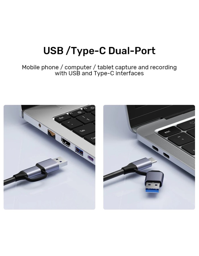 Unitek Capture Card HDMI to USB-C/A 1080p V1167A Unitek Capture Card HDMI to USB-C/A 1080p V1167A