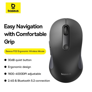 Baseus IT Mouse Wireless F02 Black Baseus IT Mouse Wireless F02 Black